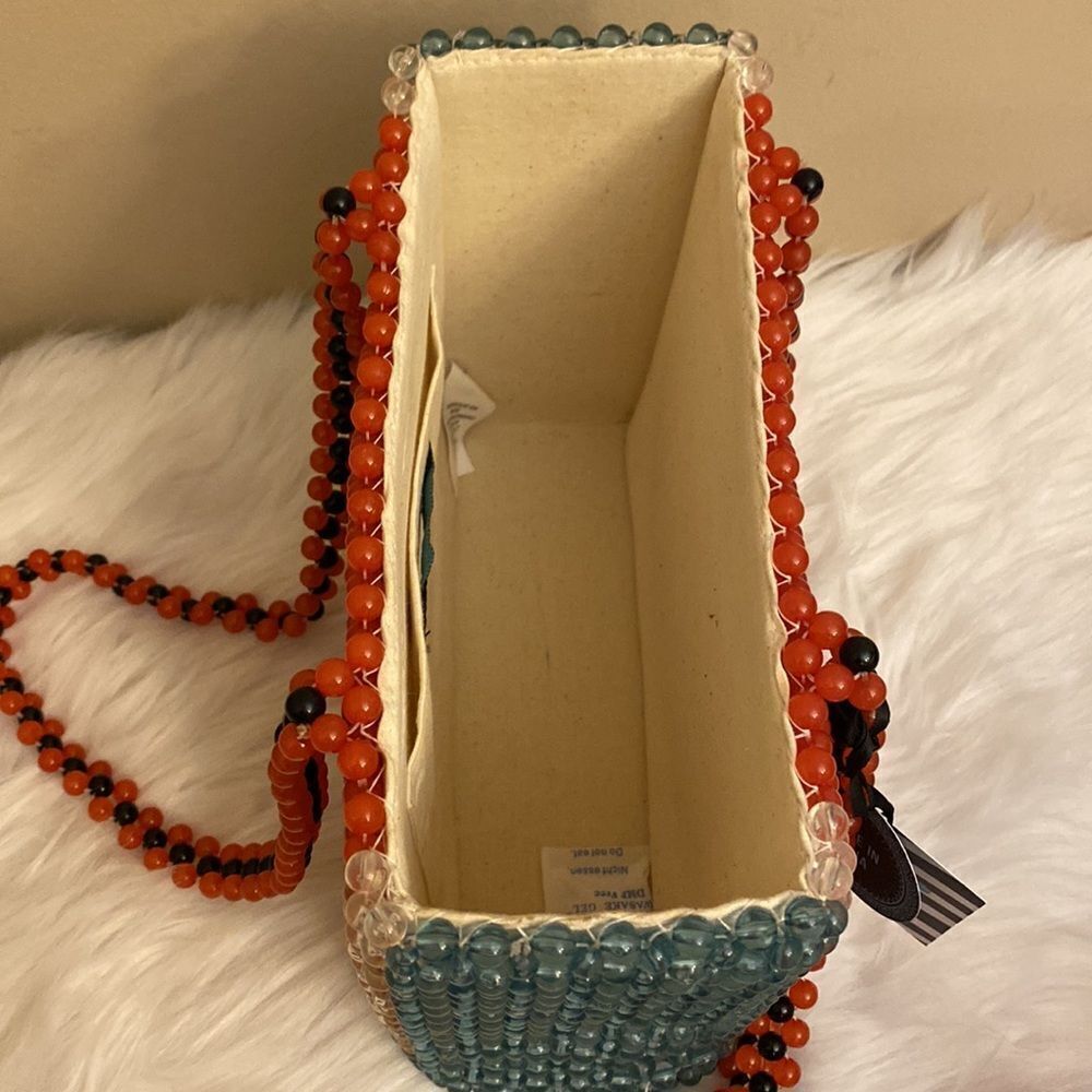 NWT Cynthia Rowley | Rare Watermelon Acrylic Beaded Tote Shoulder Bag 🍉 - Picture 10 of 13